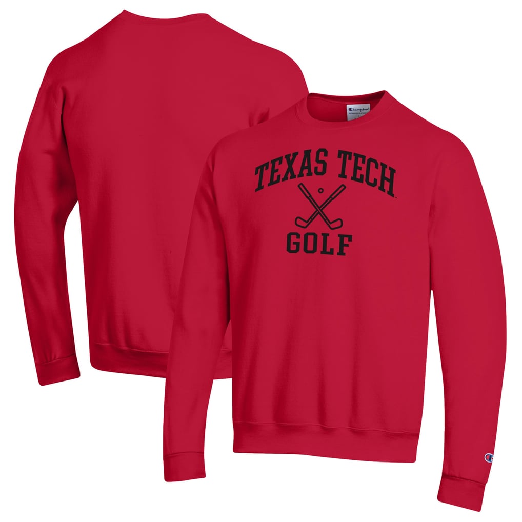  Texas Tech Red Raiders Champion Powerblend Crewneck Sweatshirt - Red